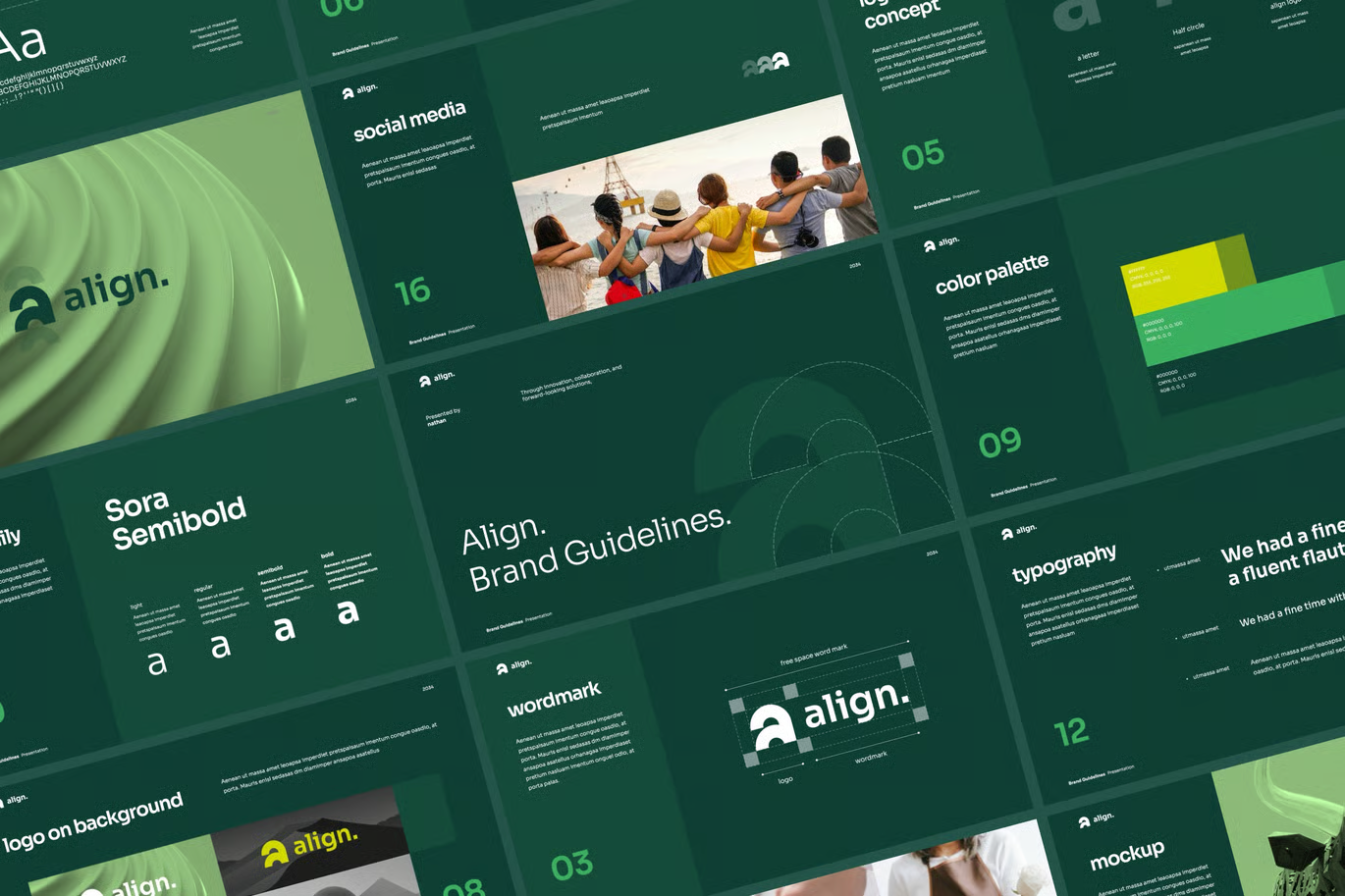 Brand guidelines example — brand foundation by LostWoods, design agency in Luxembourg