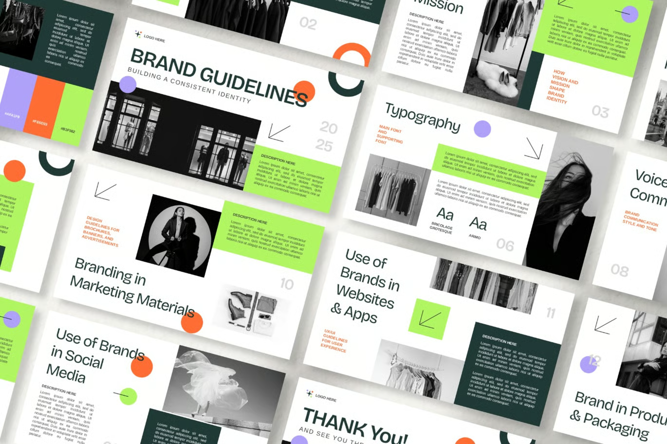 Brand guidelines example — brand foundation by LostWoods, design agency in Luxembourg