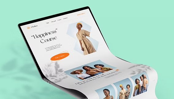 A one-off marketing website, the short-term redesign a structured UX/UI system replaces