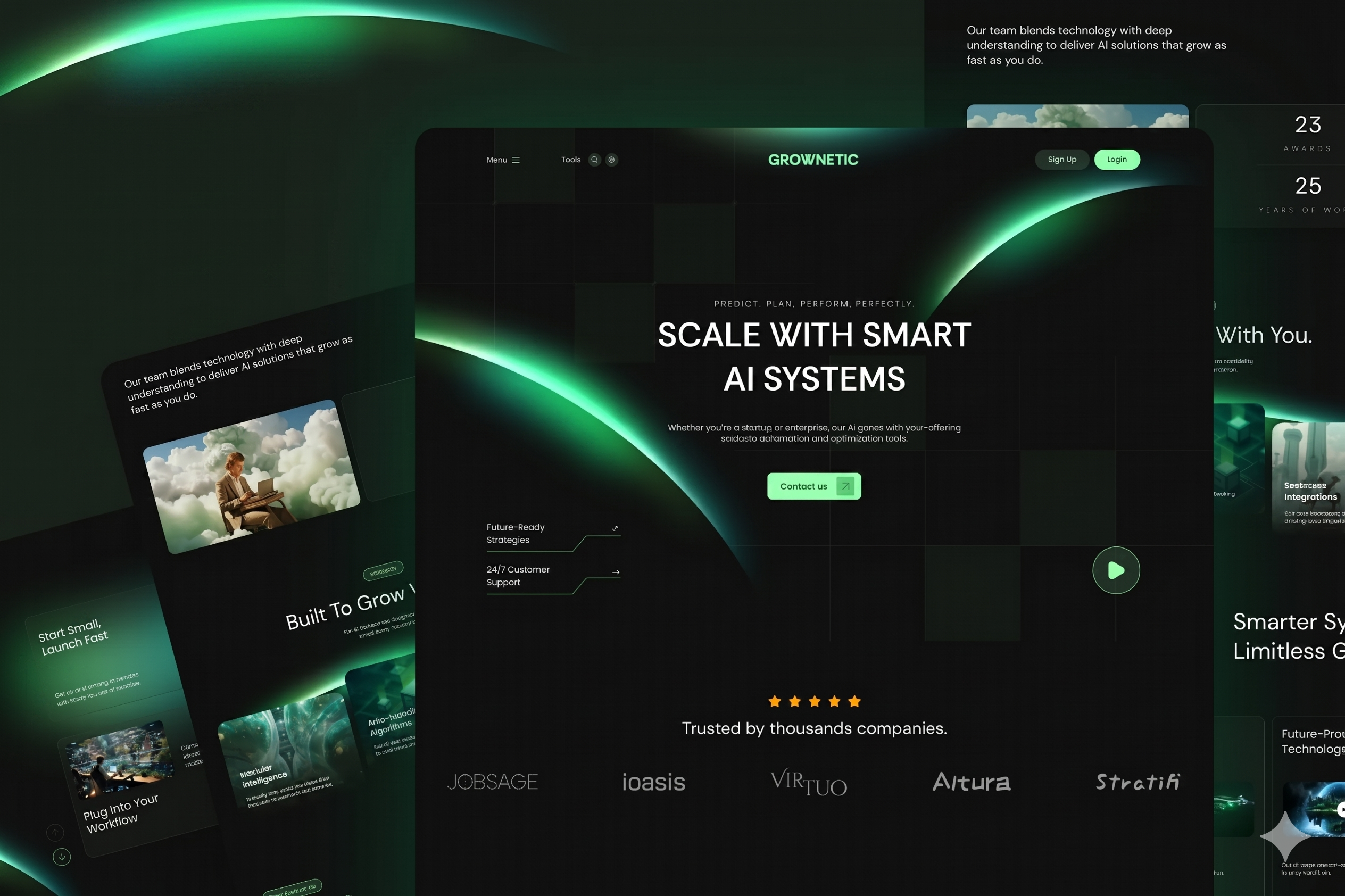 Website and product interface designed by LostWoods, UX/UI design agency in Luxembourg